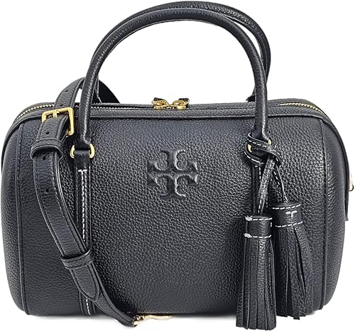 Thea Small Convertible Satchel Bag - Black