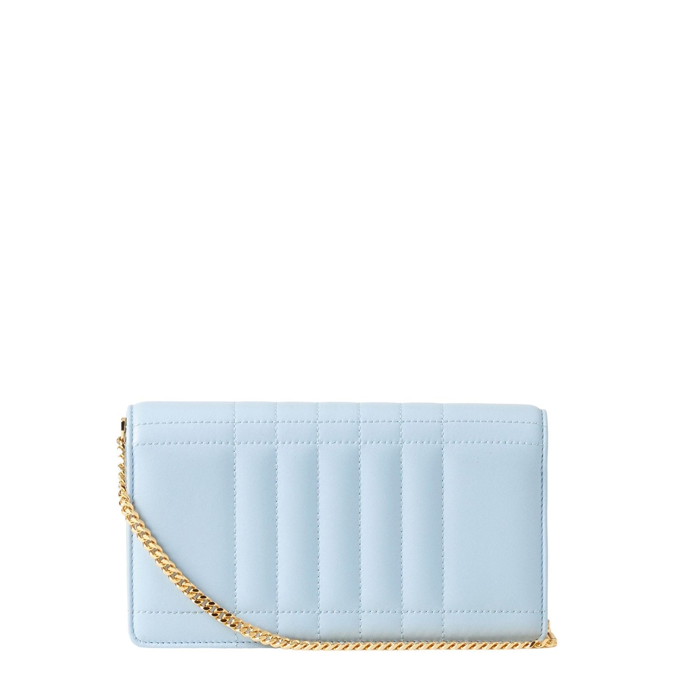 Quilted Lola Clutch - Powder Blue