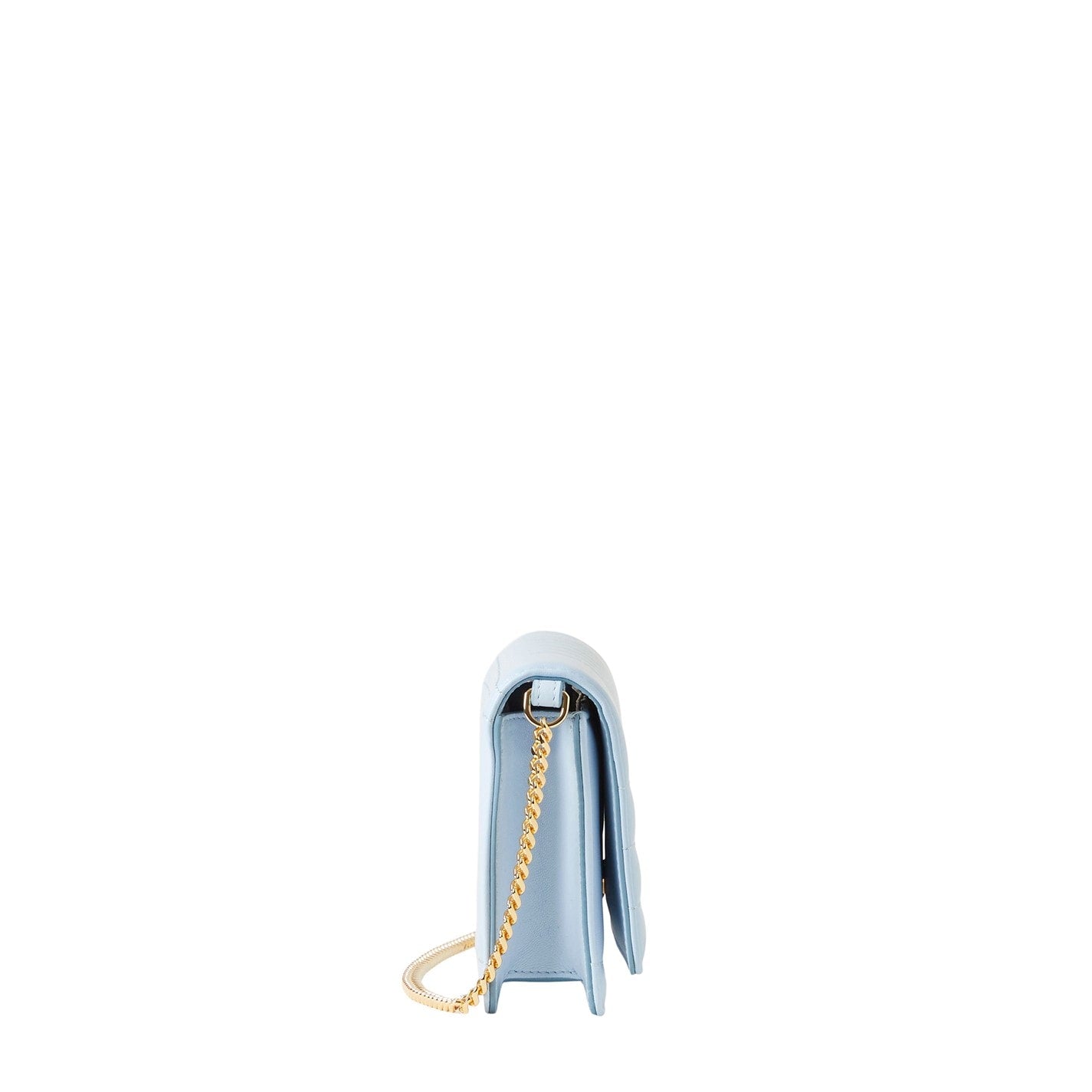 Quilted Lola Clutch - Powder Blue