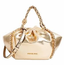 Metallic Clutch Party Bag - Champagne  / Gold