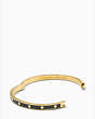 Kate Spade Enamel Hinged Bangle / Bracelet - Black