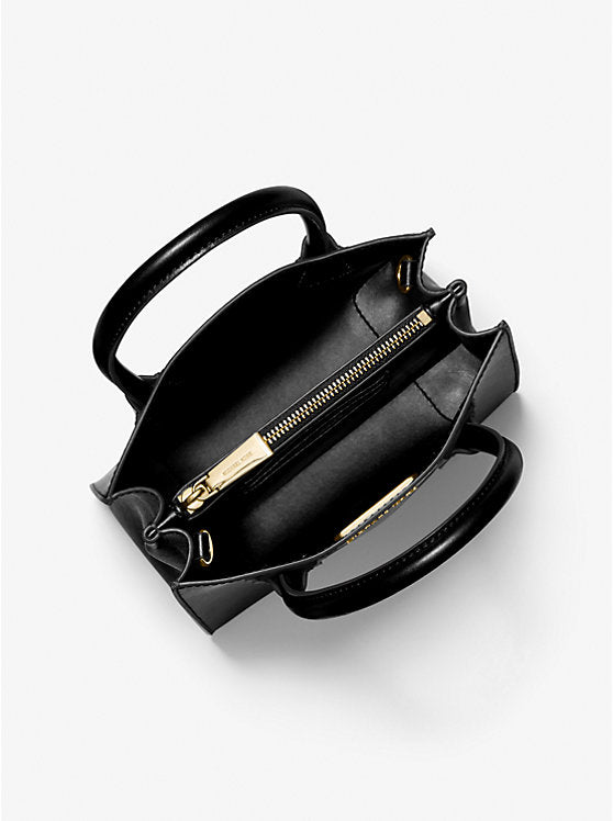 Mercer Medium Pebbled Leather Bag - Black
