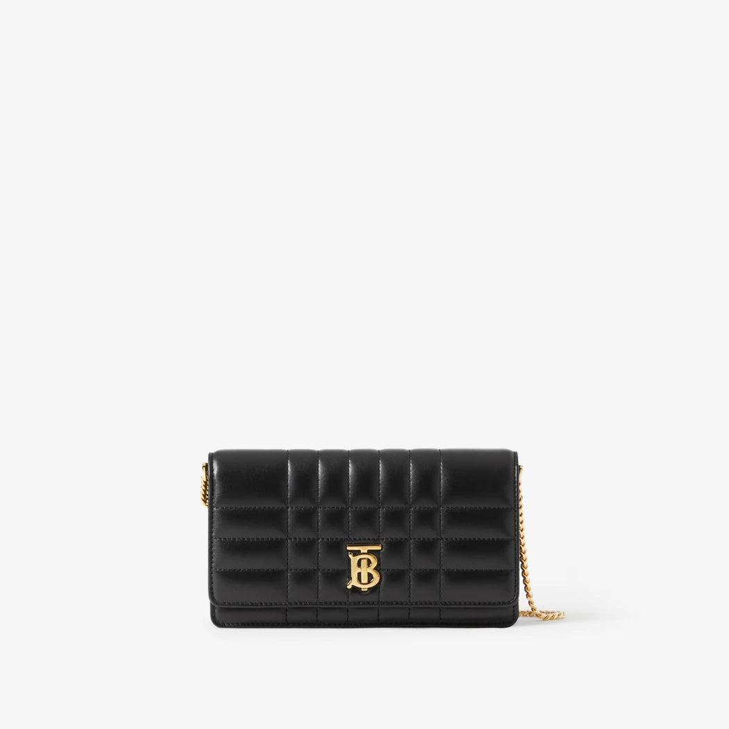 QUILTED LOLA CLUTCH - BLACK