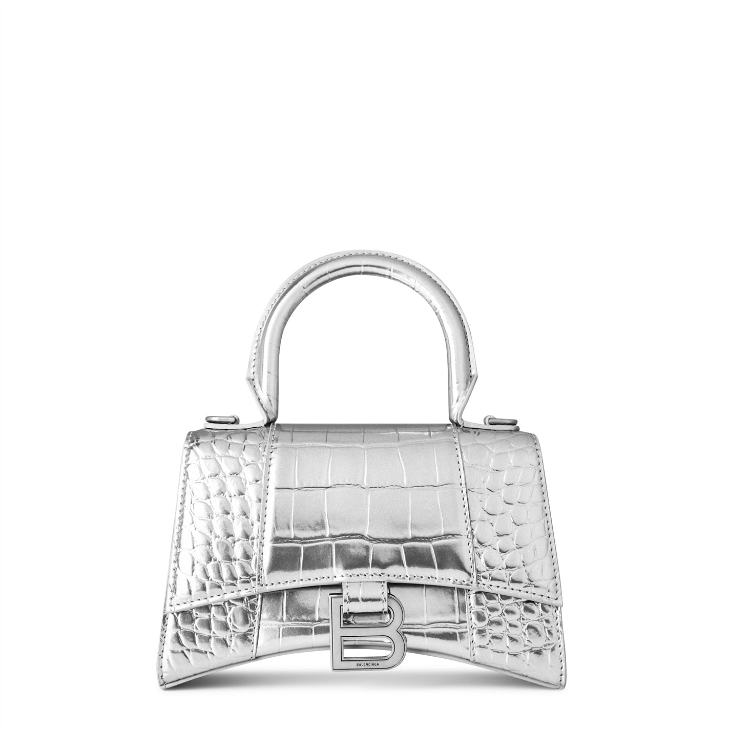 HOUR GLASS CROC CROSS BODY BAG