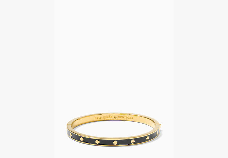 Kate Spade Enamel Hinged Bangle / Bracelet - Black
