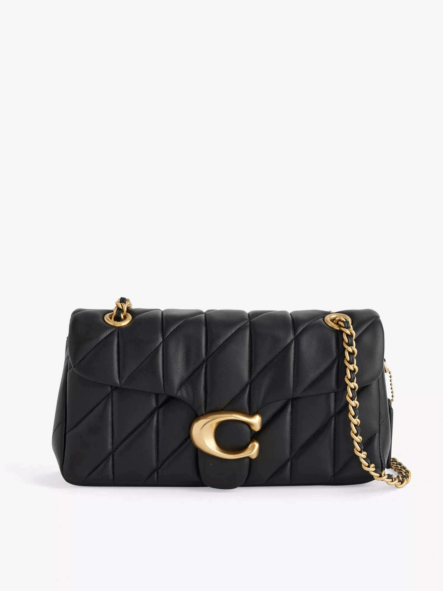 Tabby logo-plaque quilted leather cross-body bag