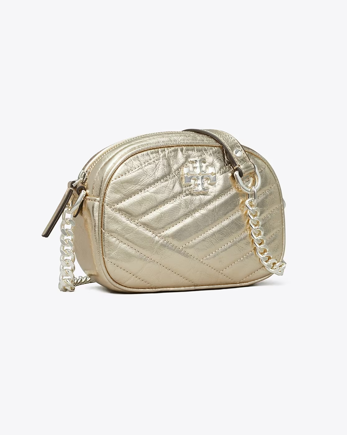 Kira Chevron Metallic Small Camera Bag