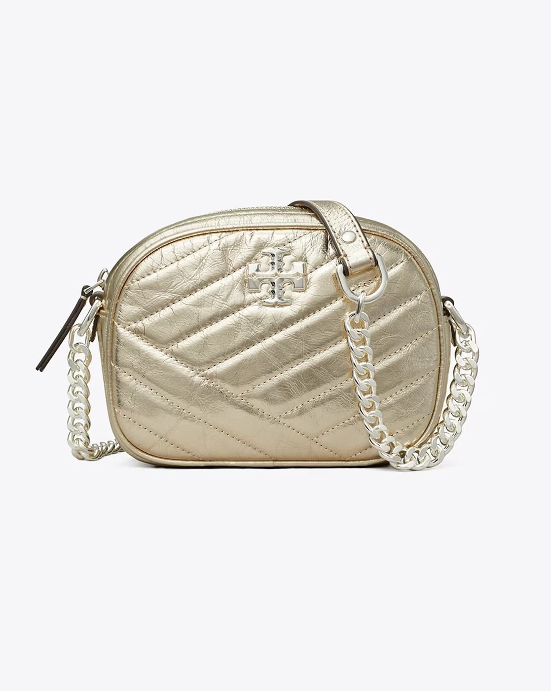 Kira Chevron Metallic Small Camera Bag