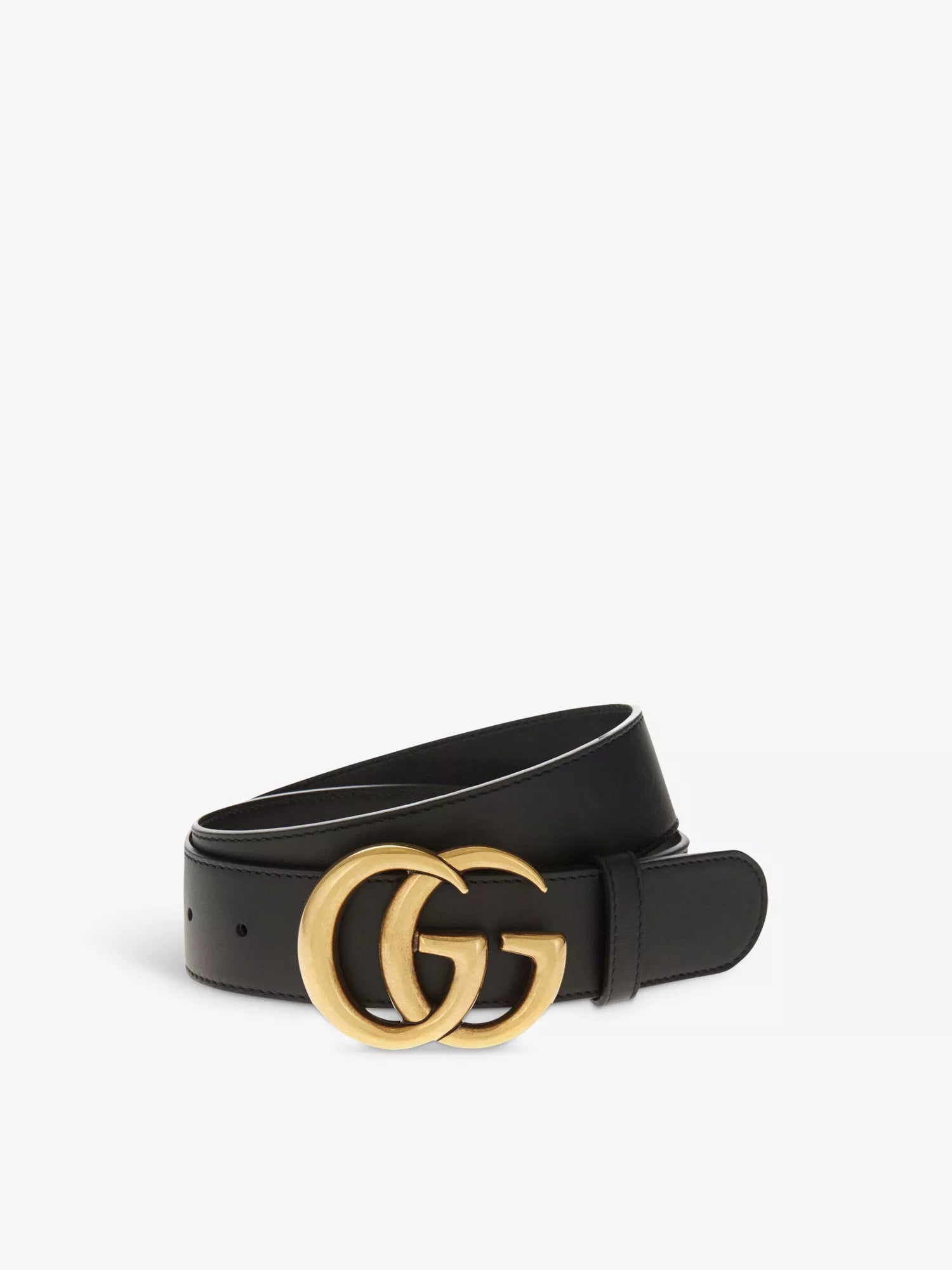 Double G leather belt