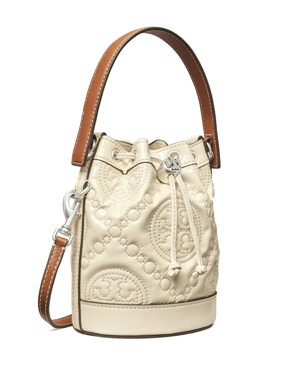 mini monogram-embroidered bucket bag