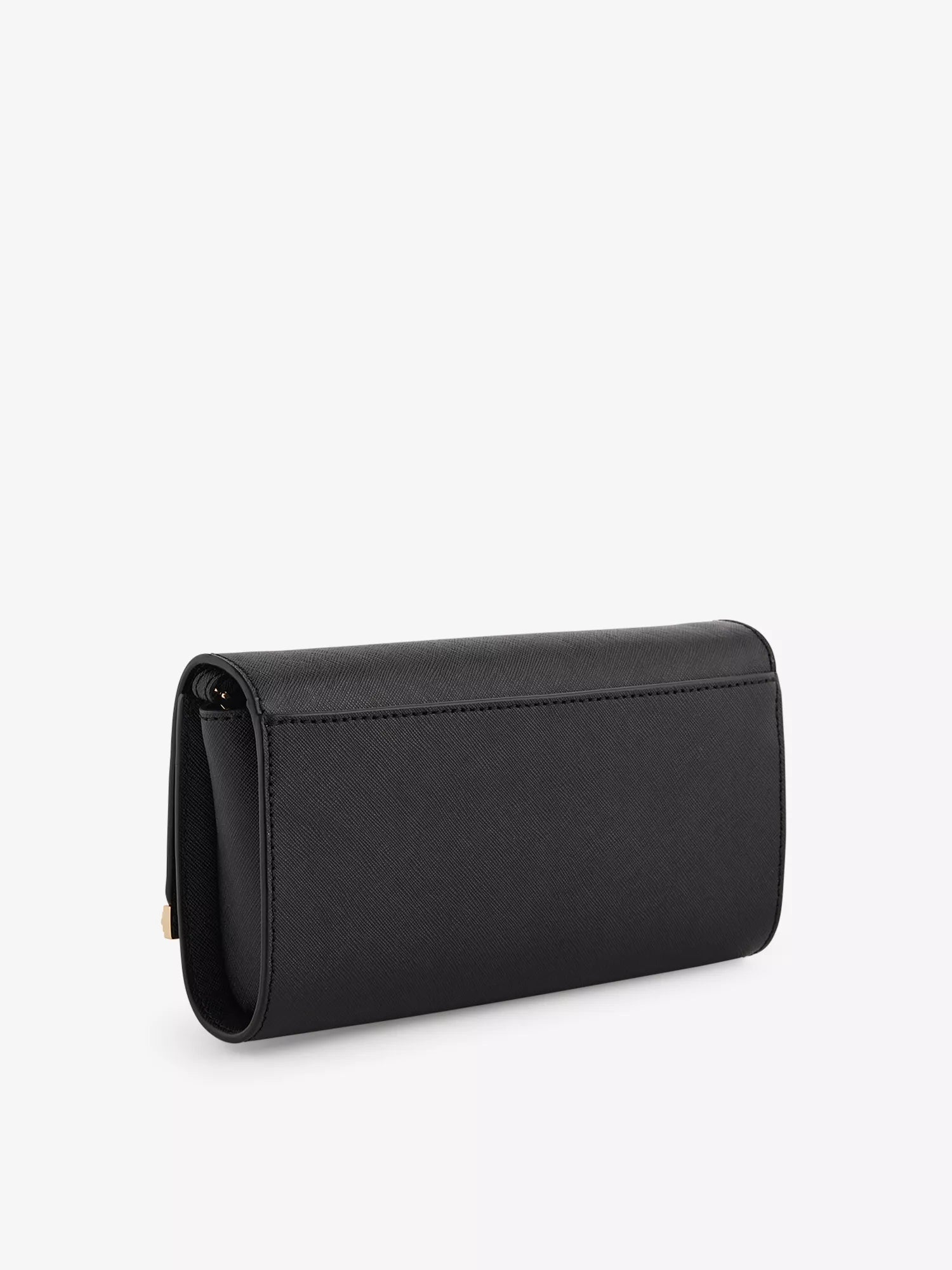 Mona textured leather clutch