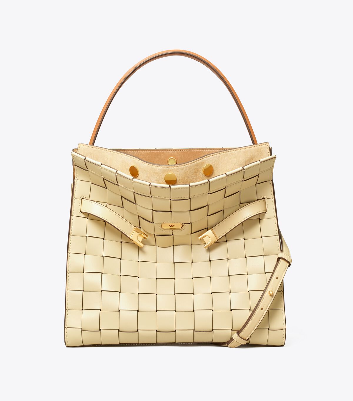 LEE RADZIWILL WOVEN DOUBLE BAG